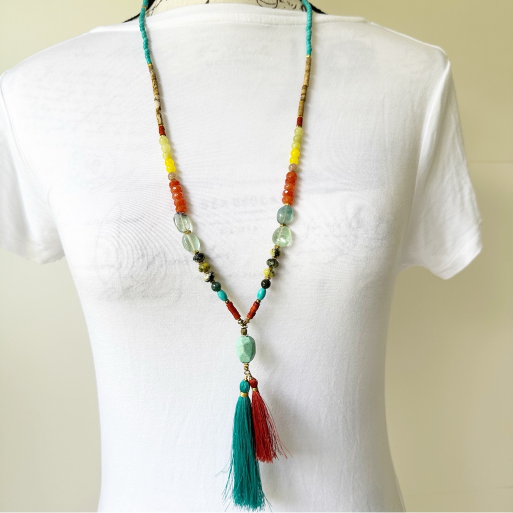 Colorful Nakamol Necklace With Tassel 39$
